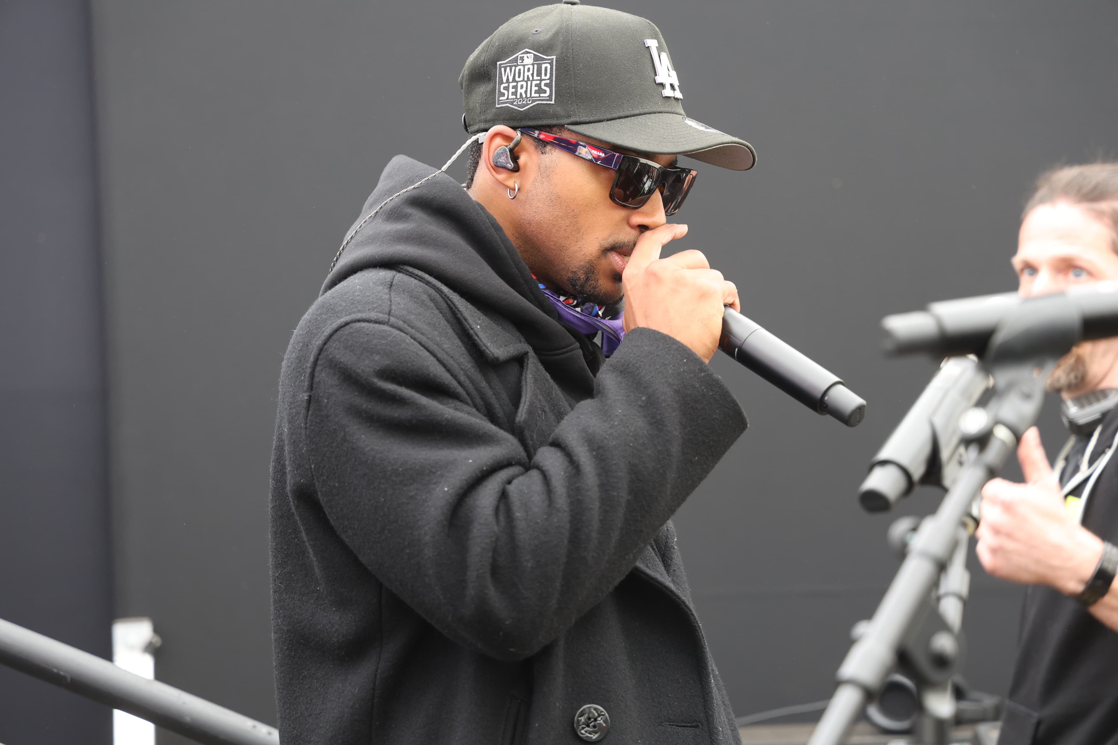 Algee Smith on stage